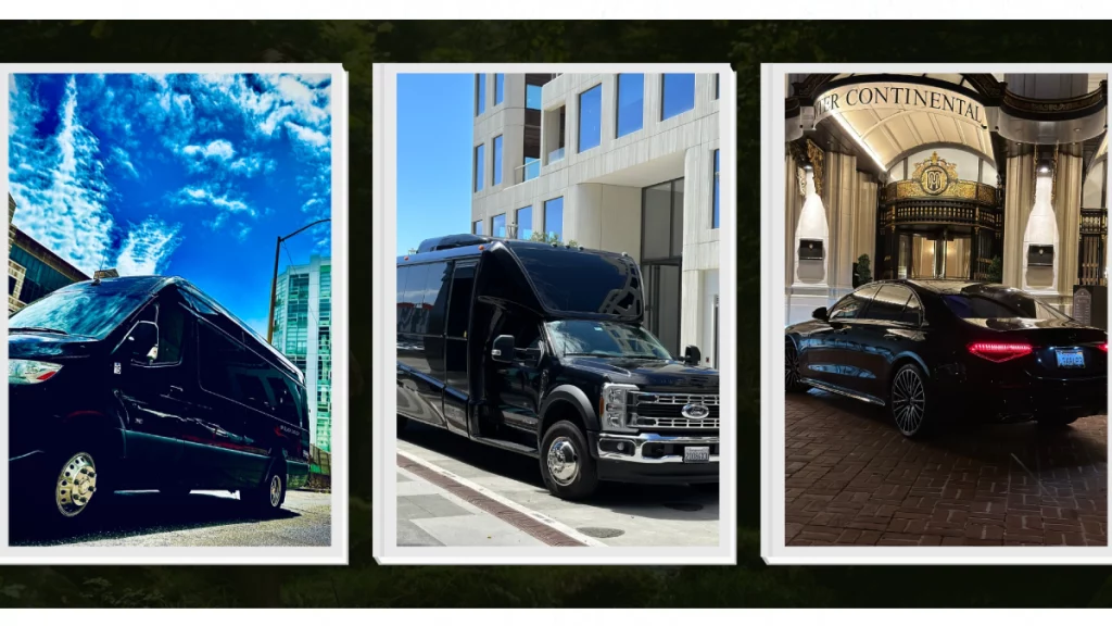 Luxury black car with chauffeur in San Francisco, SG World Transportation